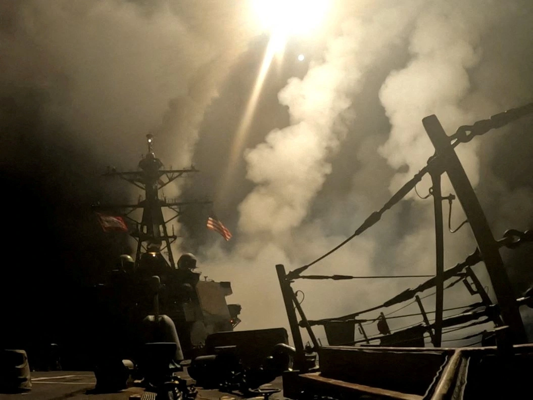Mỹ tấn công quân sự vào lực lượng Houthi ở Yemen. Ảnh: Reuters