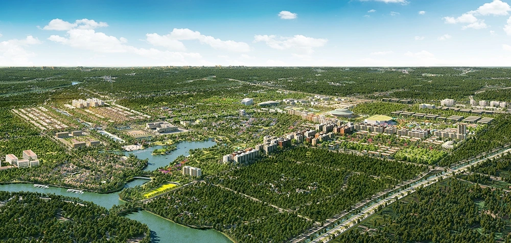 Dự án đại đô thị Sun Urban City sẽ xây dựng nhiều tòa nhà NOXH với khoảng 12.000 căn hộ
(Ảnh phối cảnh minh họa)
