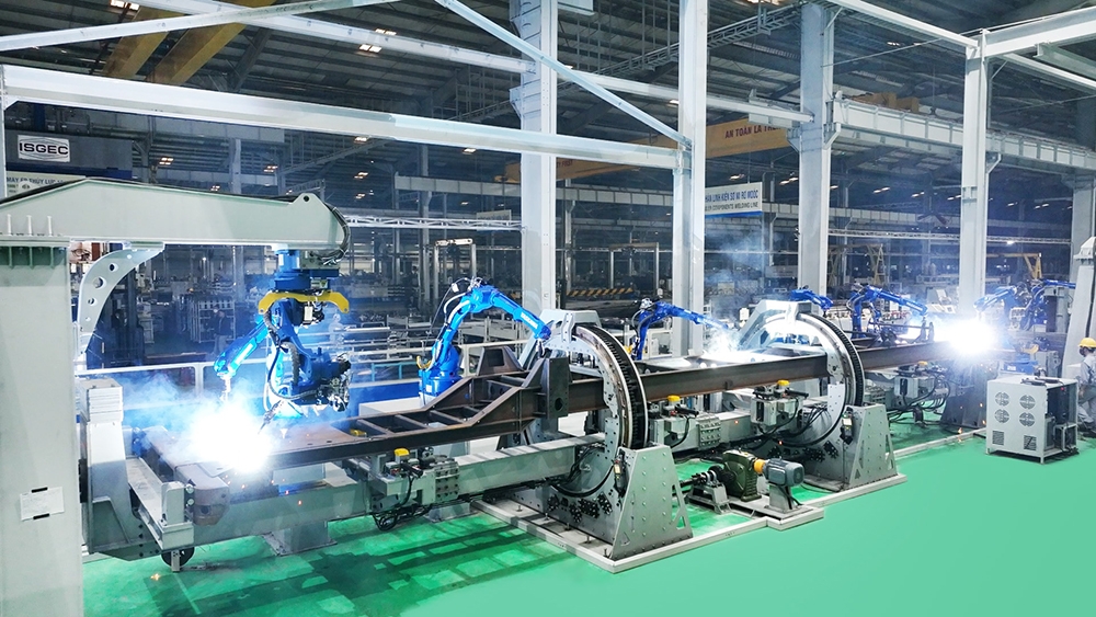 Hệ thống robot hàn tự động tại Trung tâm Cơ khí