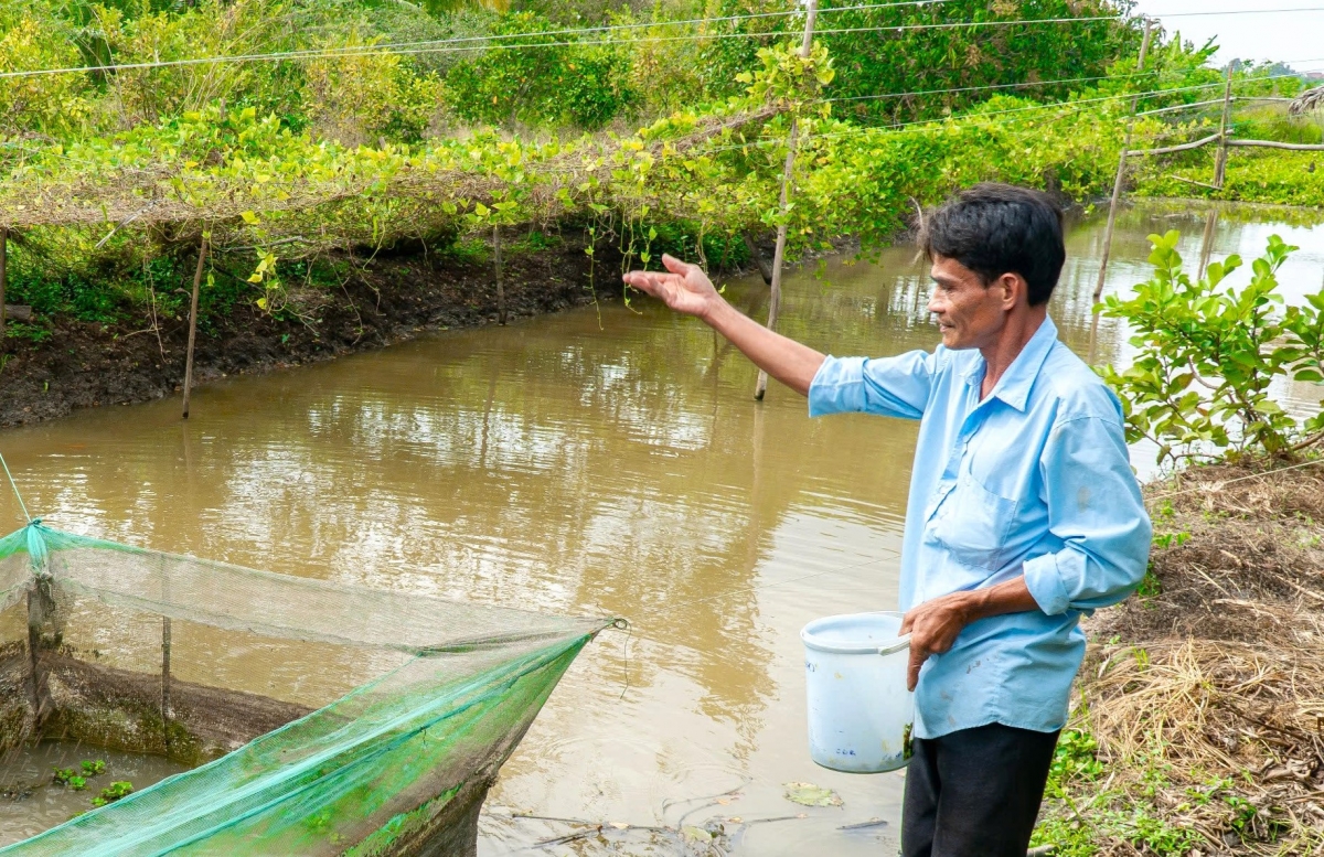 Ông Nguyễn Văn Cường vẫn đang học hỏi thêm cái mới để phát triển mô hình kinh tế của gia đình