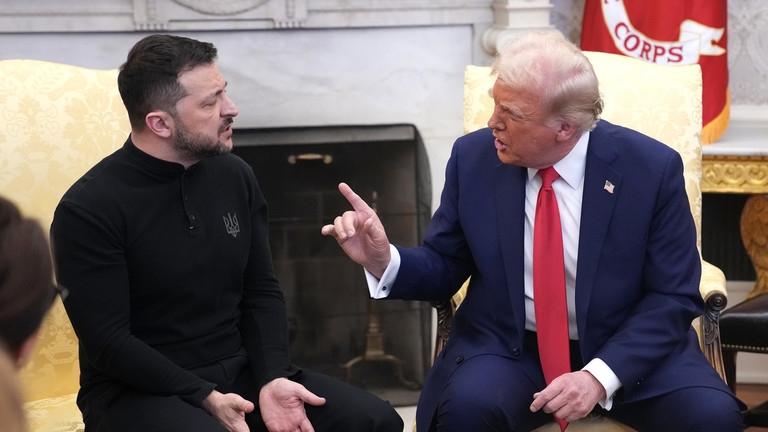 Tổng thống Ukraine Zelensky gặp Tổng thống Mỹ Trump. Ảnh: Getty