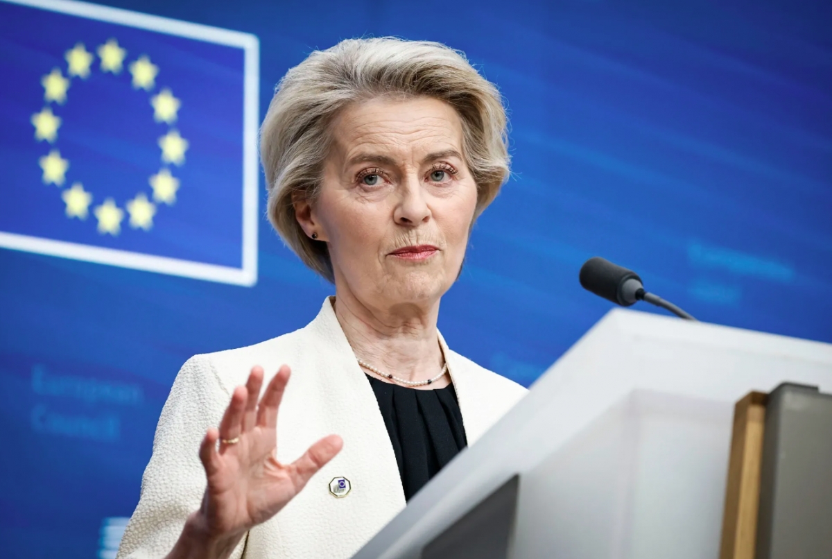 Chủ tịch Ủy ban châu Âu (EC) Ursula von der Leyen. Ảnh: Bloomberg