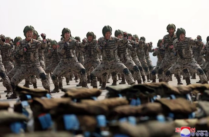 Binh sĩ Triều Tiên. Ảnh: KCNA