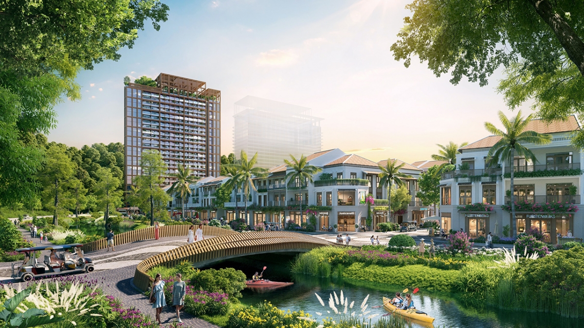 Xanh và vui là nền tảng phát triển sản phẩm tại dự án của Sun Group tại trung tâm đảo Cát Bà - Ảnh phối cảnh minh họa