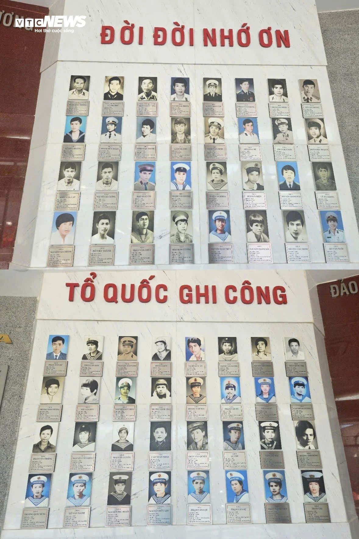 Hình ảnh các chiến sĩ Hải quân Việt Nam nắm tay nhau tạo thành vòng tròn bất khuất, thể hiện tinh thần đoàn kết, quả cảm trong trận chiến bảo vệ chủ quyền tại đảo Gạc Ma.