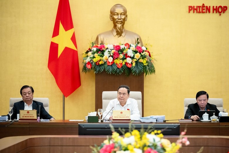 Chủ tịch Quốc hội Trần Thanh Mẫn phát biểu tại phiên họp