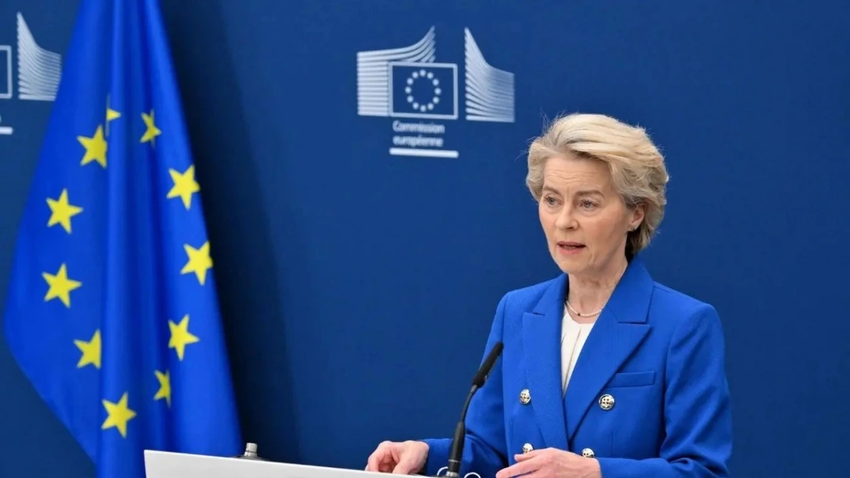 Chủ tịch Ủy ban Châu Âu Ursula von der Leyen (Ảnh-newsarenaindia.com)