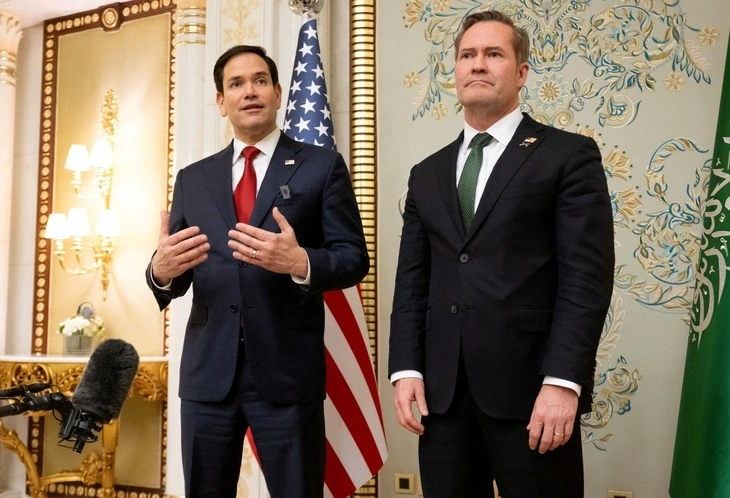 Ngoại trưởng Mỹ Marco Rubio (trái) và Cố vấn an ninh quốc gia Mỹ Mike Waltz. Ảnh: Reuters.