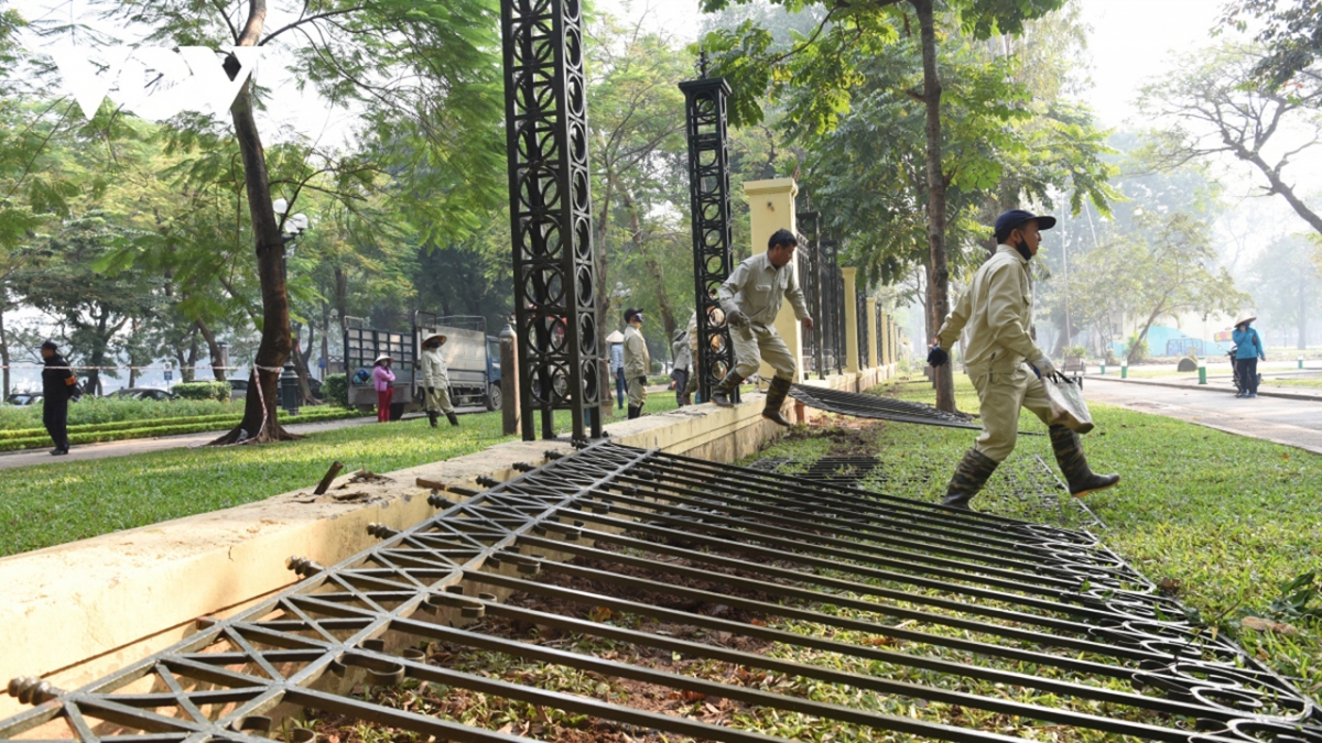 Công viên Thống Nhất được gỡ bỏ một phần hàng rào từ cuối năm 2022 (Ảnh: VOV)