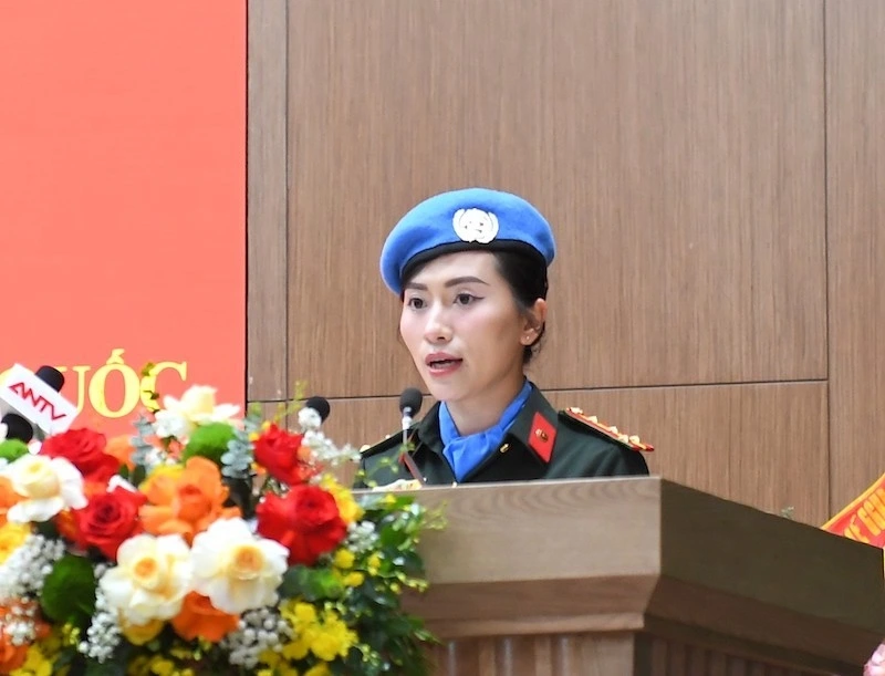 Đại úy Trần Thị Thu Trang.