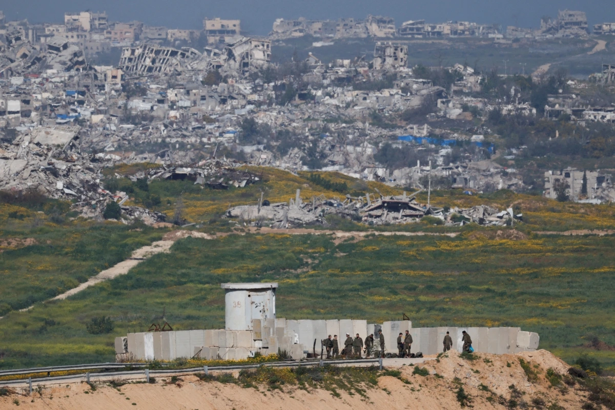 Binh lính Israel hoạt động tại một đồn ở phía Israel khu vực biên giới giữa Israel và Gaza. (Ảnh: Reuters)