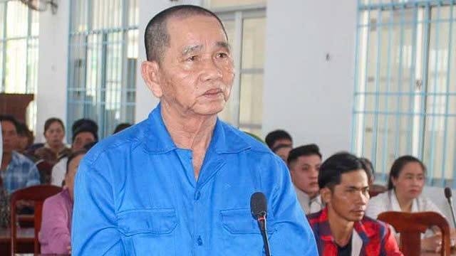 Bị cáo Huỳnh Văn Lệ tại phiên tòa xét xử sơ thẩm lưu động