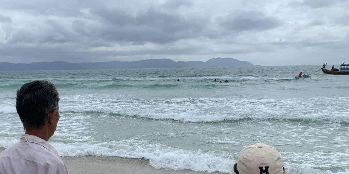 2 học sinh tắm biển, mất tích tại thị xã Ninh Hòa, tỉnh Khánh Hòa