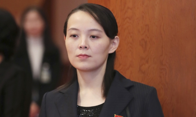 Bà Kim Yo-jong, em gái lãnh đạo Triều Tiên Kim Jong Un. Ảnh: Yonhap.