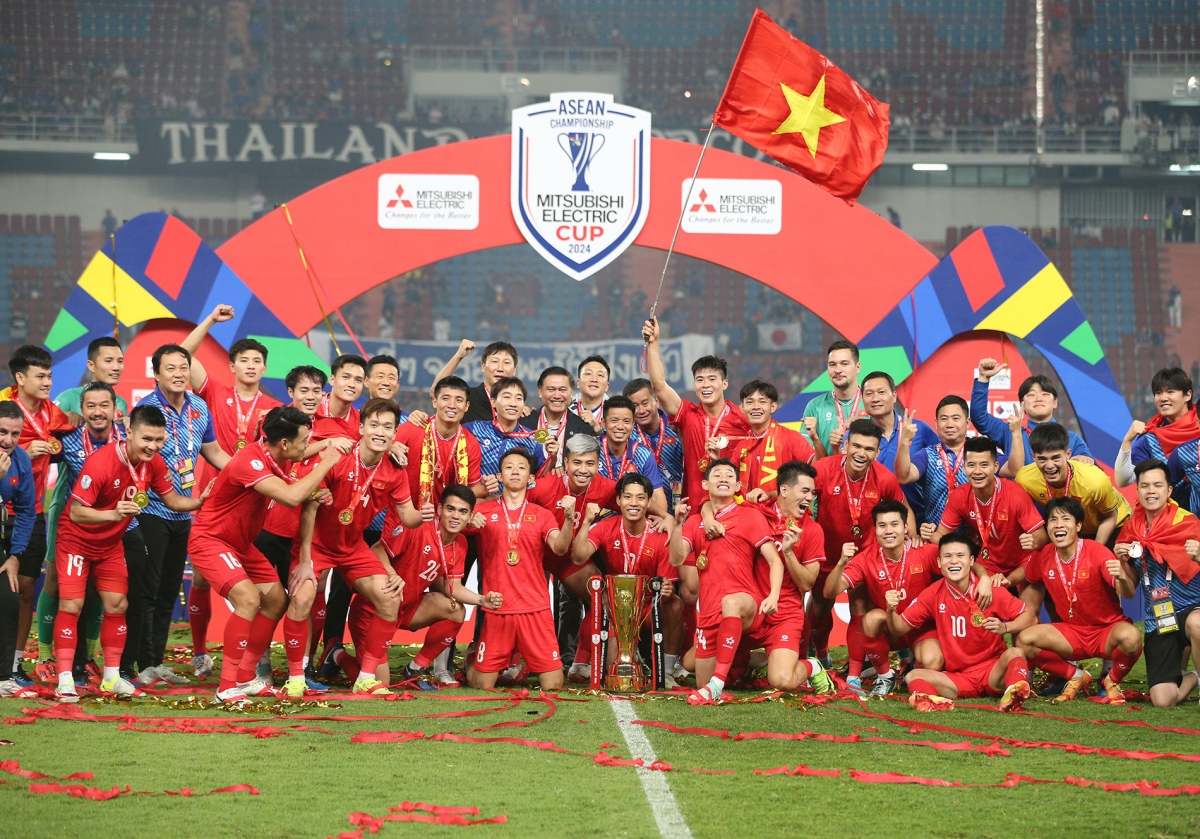 Vietnam’s ASEAN Cup-winning squad can still compete at a high level for a few more years. Photo: SN