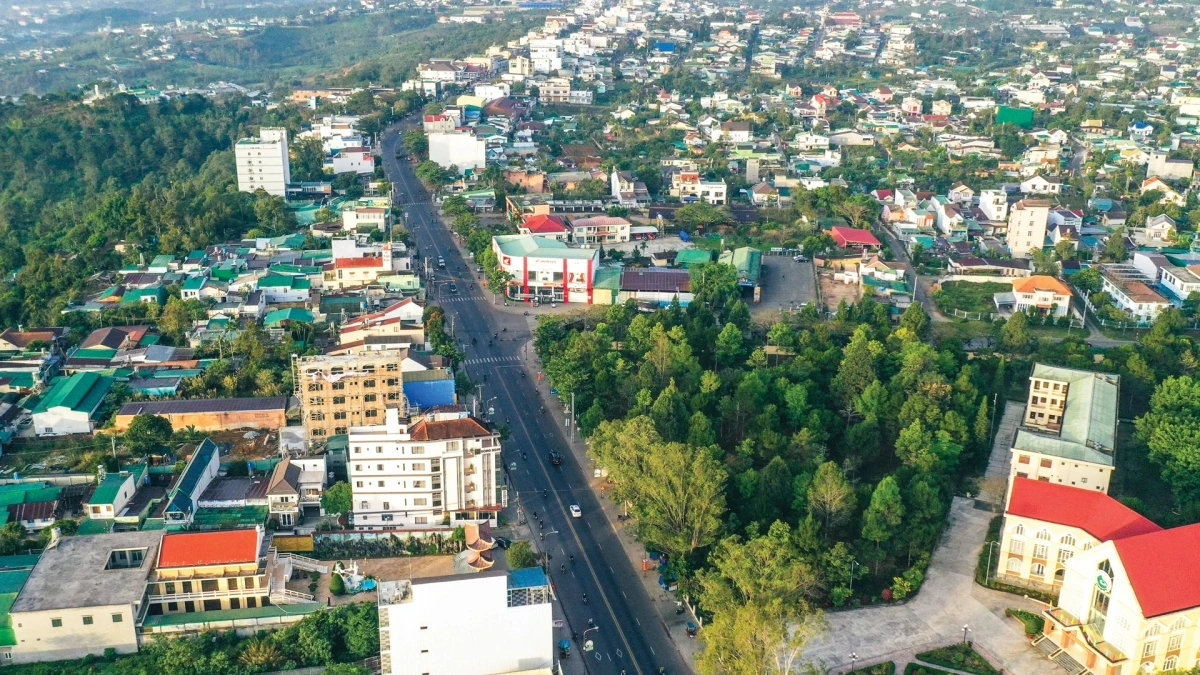 Sơ đồ hướng tuyến cao tốc Dầu Giây – Liên Khương đoạn từ Tân Phú (Đồng Nai) đến Liên Khương (Lâm Đồng)
