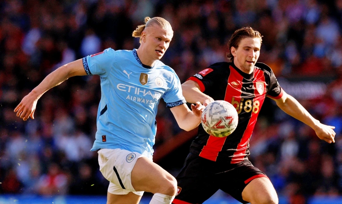 Man City giành vé vào bán kết FA Cup 2024/2025 (Ảnh: Reuters).