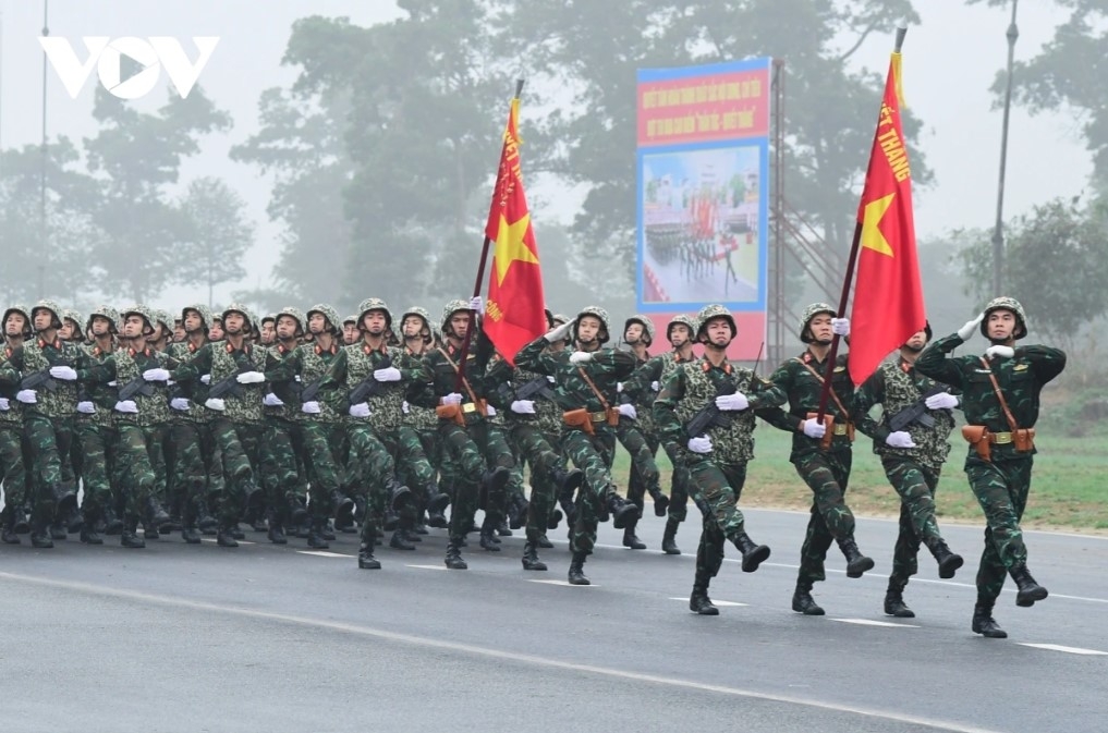 As many as 1,500 soldiers participate in the  rehearsal  at the National Military Training Center 4 in the capital to mark the 50th anniversary of the South Liberation and National Reunification (April 30, 1975-2025).
