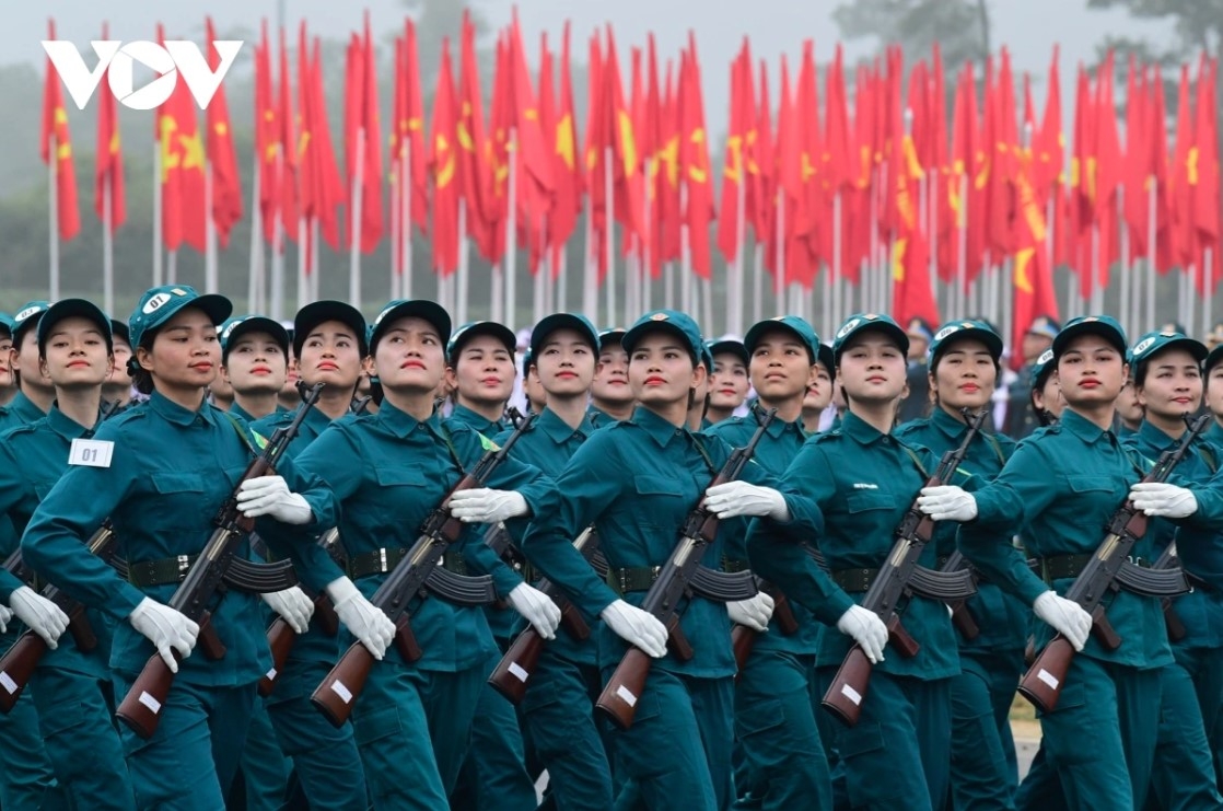 The event also witnesses the presence of militia women