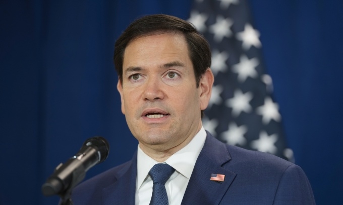 Ngoại trưởng Mỹ Marco Rubio tại Panama ngày 3/2. Ảnh: AP