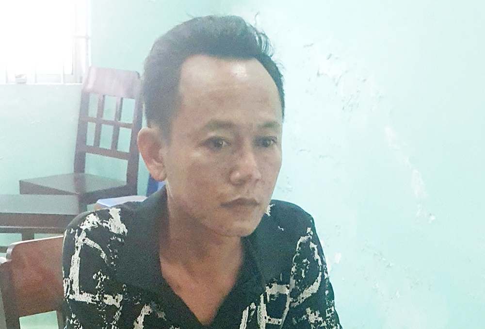 Nguyễn Phước Lộc tại cơ quan công an