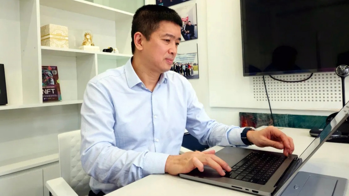 Ông Phan Đức Trung, Chủ tịch Hiệp hội Blockchain Việt Nam - Ảnh: Việt Linh