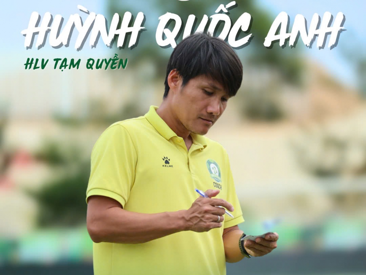HLV Huỳnh Quốc Anh sẽ có trận đầu dẫn dắt Bình Phước (Ảnh: Bình Phước FC)