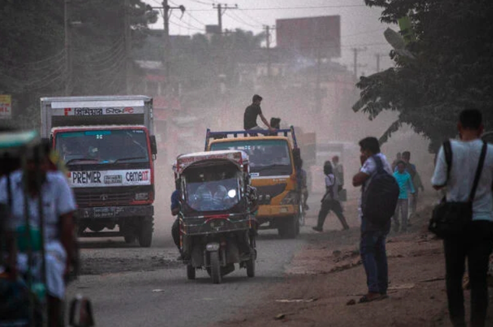 Ô nhiễm không khí ở Bangladesh. Ảnh: Getty