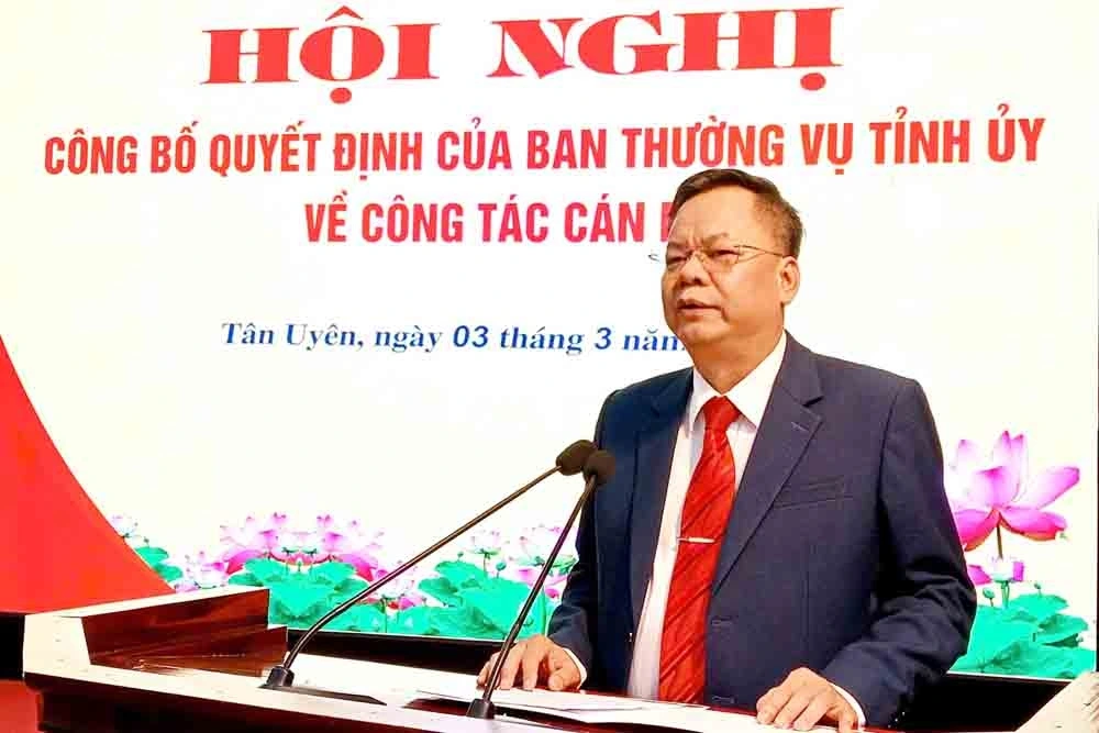 Tân Bí thư Huyện ủy Tân Uyên Dương Đình Đức