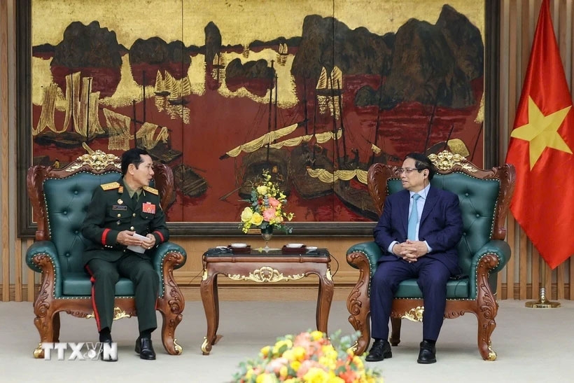 Quang cảnh buổi tiếp (Ảnh: Dương Giang/TTXVN)
