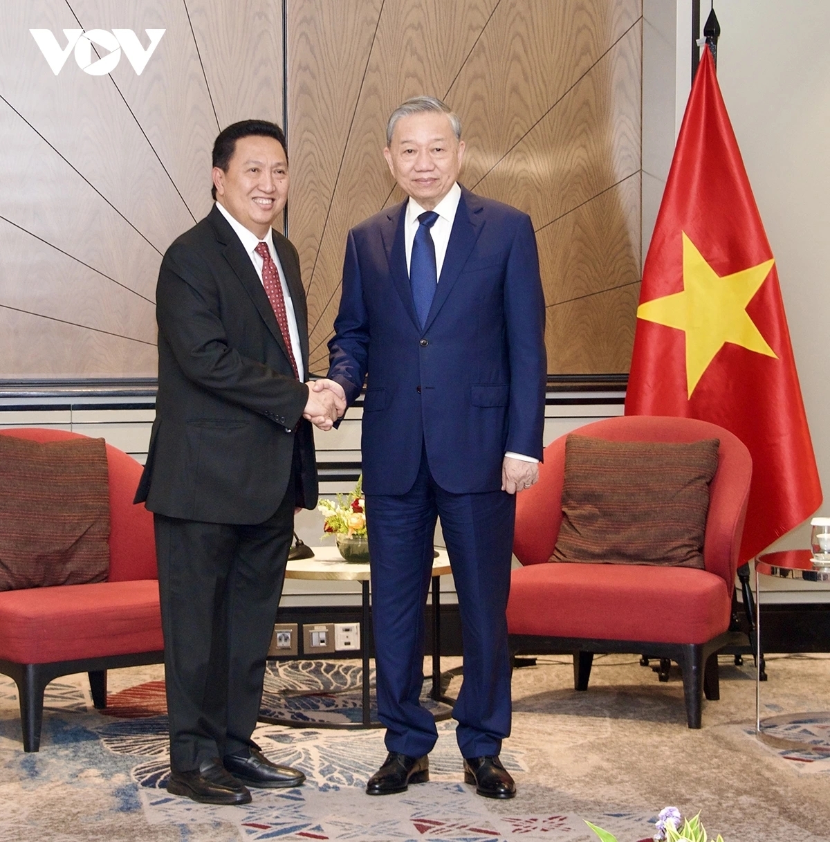 Tại buổi tiếp ông Patrick Walujo, Tổng giám đốc, Chủ tịch Tập đoàn  Gojek, Tổng Bí thư mong muốn Tập đoàn Gojek quan tâm đầu tư vào Việt Nam trên các lĩnh vực tập đoàn có thế mạnh.