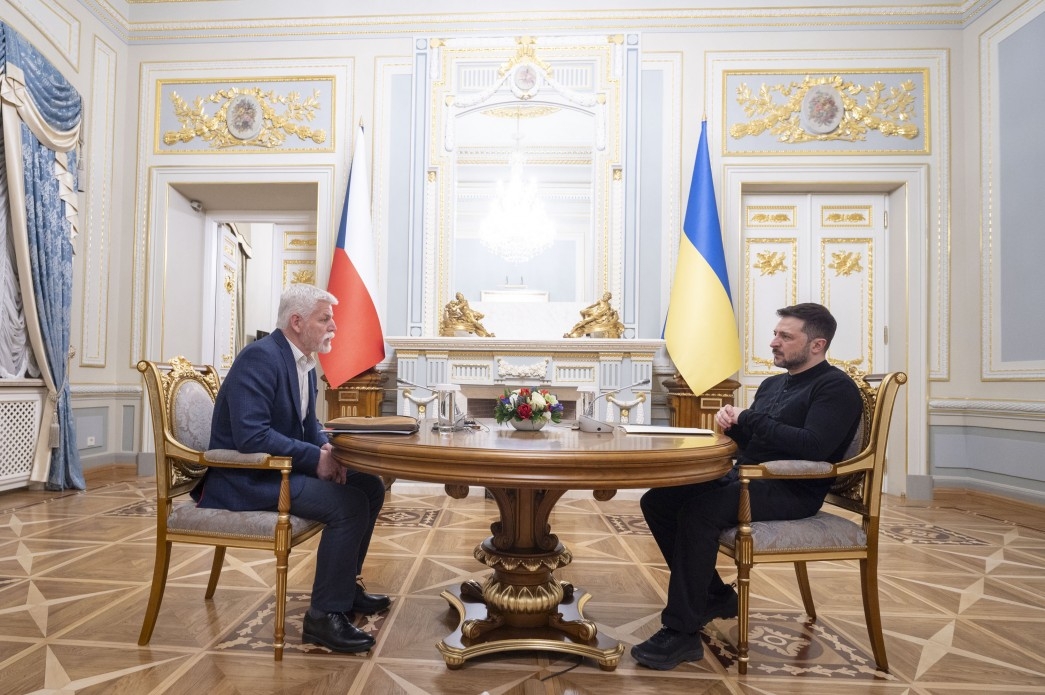 Tổng thống Séc Petr Pavel và Tổng thống Ukraine Zelensky hội đàm ngày 21/3 (Ảnh- president.gov.ua)