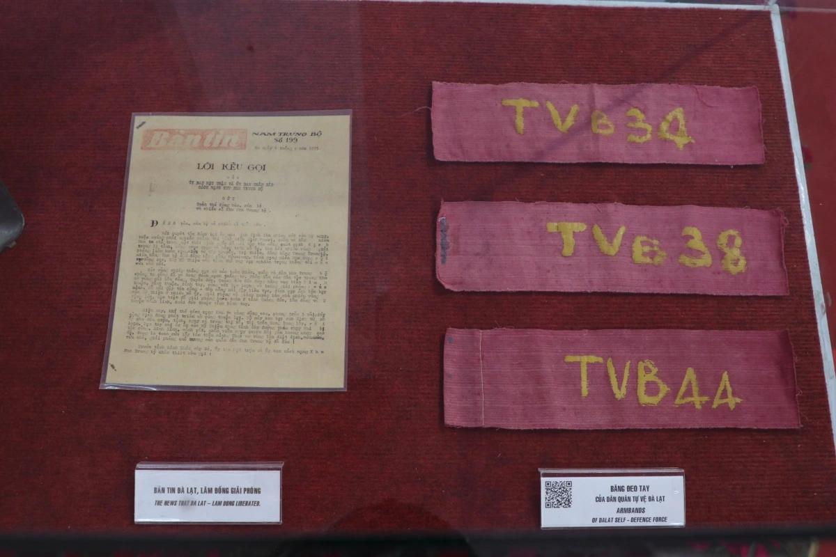 Các hiện vật trong cuộc kháng chiến giai đoạn 1966 – 1975