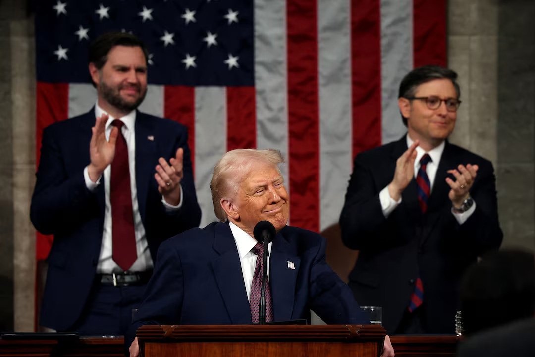 Nước Mỹ chia rẽ sau bài phát biểu của Tổng thống Trump trước Quốc hội ngày 4/3/2025. Ảnh: Reuters