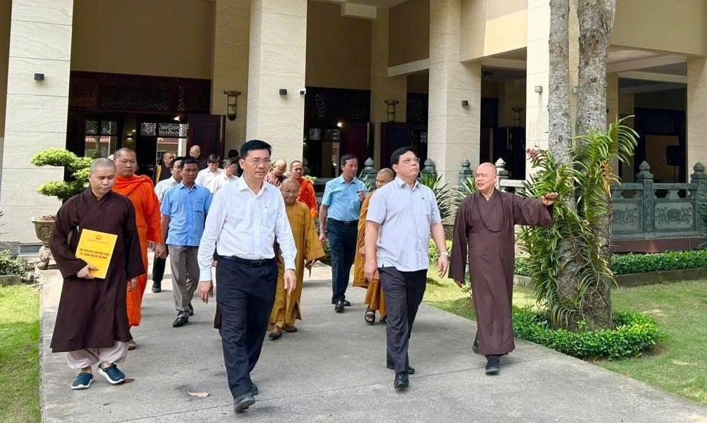 Thứ trưởng Bộ Dân tộc và Tôn giáo Nguyễn Hải Trung khảo sát tình hình cơ sở vật chất, hạ tầng phục vụ Đại lễ Vesak Liên Hiệp Quốc 2025