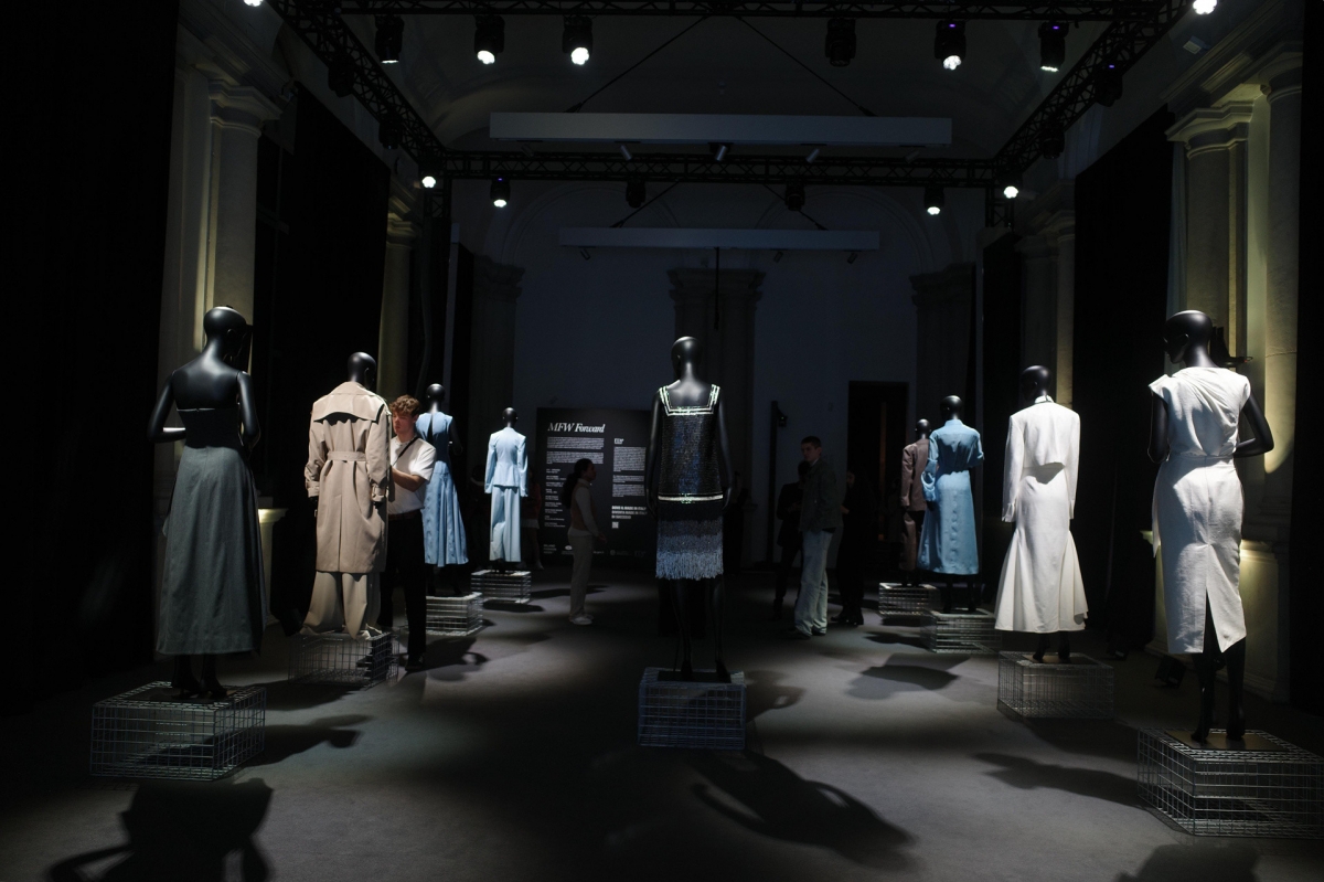 Designer Phan Dang Hoang, 25, exhibits his latest collection "ZigZag", which is inspired from traditional materials such as Dó paper, at Milan Fashion Week Fall/Winter 2025 held in Italy.
