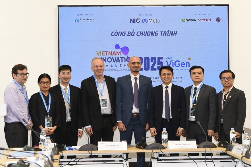Khởi động Chương trình Thách thức Đổi mới sáng tạo 2025 với mục tiêu thúc đẩy phát triển lĩnh vực trí tuệ nhân tạo (AI) tại Việt Nam. Ảnh: NIC