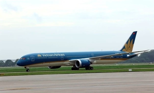 A plane of Vietnam Airlines.