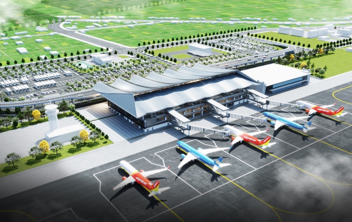 Phối cảnh Nhà ga hành khách T2 Cảng hàng không Đồng Hới