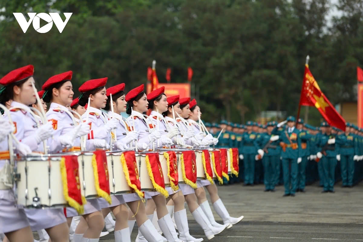 The military parade at the grand ceremony features 36 formations of armed forces and the police, organised by the Ministry of National Defense and the Ministry of Public Security.