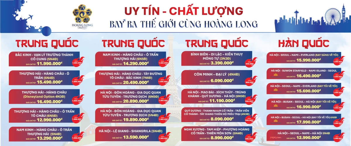 Hoàng Long Tourist mang đến "bão săn tour" tại gian hàng 43-44 Hội chợ Du lịch quốc tế VITM Hà Nội 2025