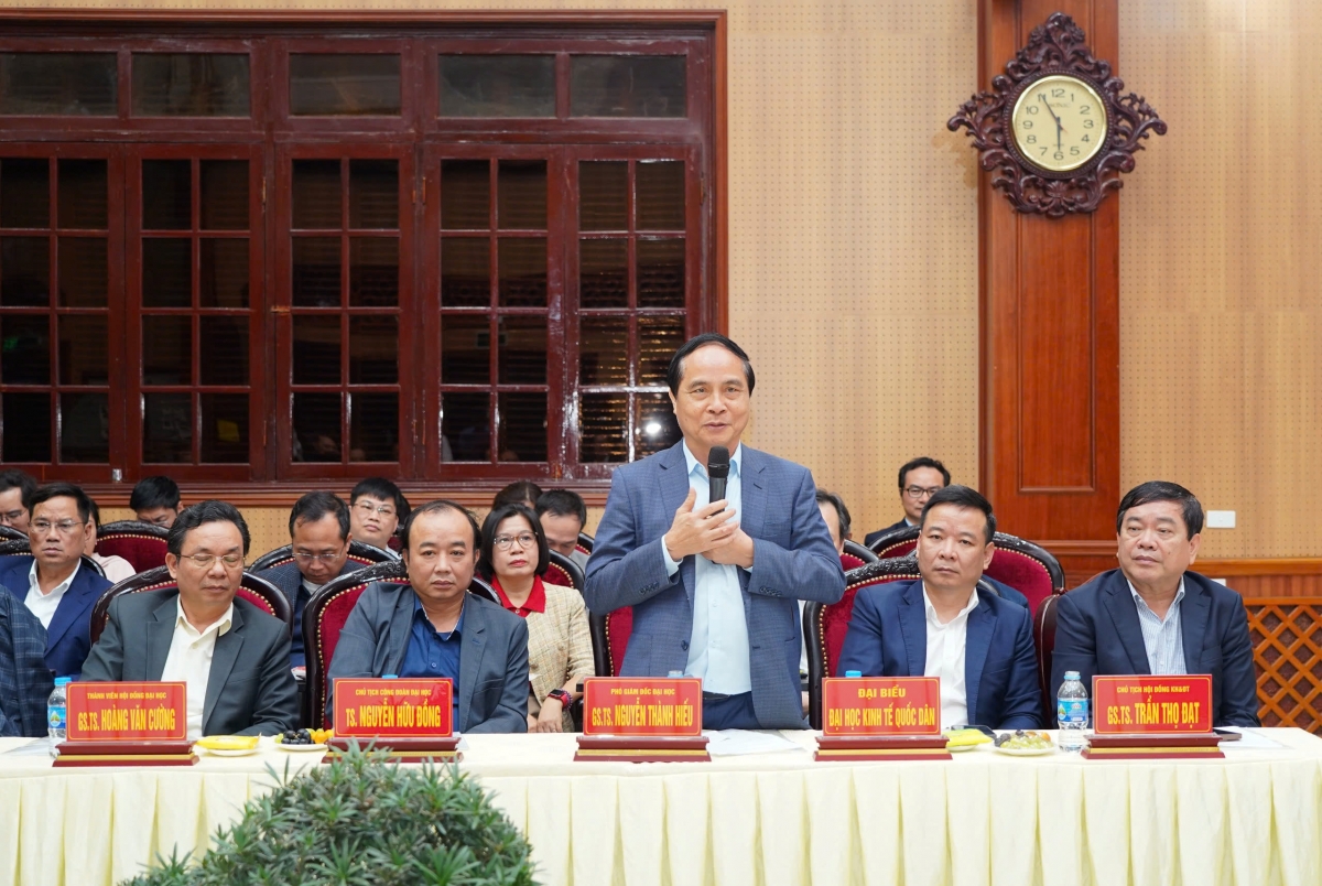 Các trường ĐH lớn tại Hà Nội làm việc với Hà Nam về kế hoạch xây dựng cơ sở 2 ở TP Phủ Lý (Ảnh: Hoa Hiên)