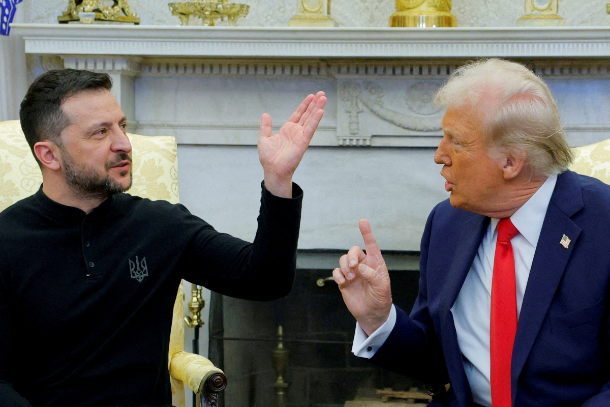 Tổng thống Ukraine Volodymyr Zelensky và Tổng thống Mỹ Donald Trump. Ảnh: Reuters