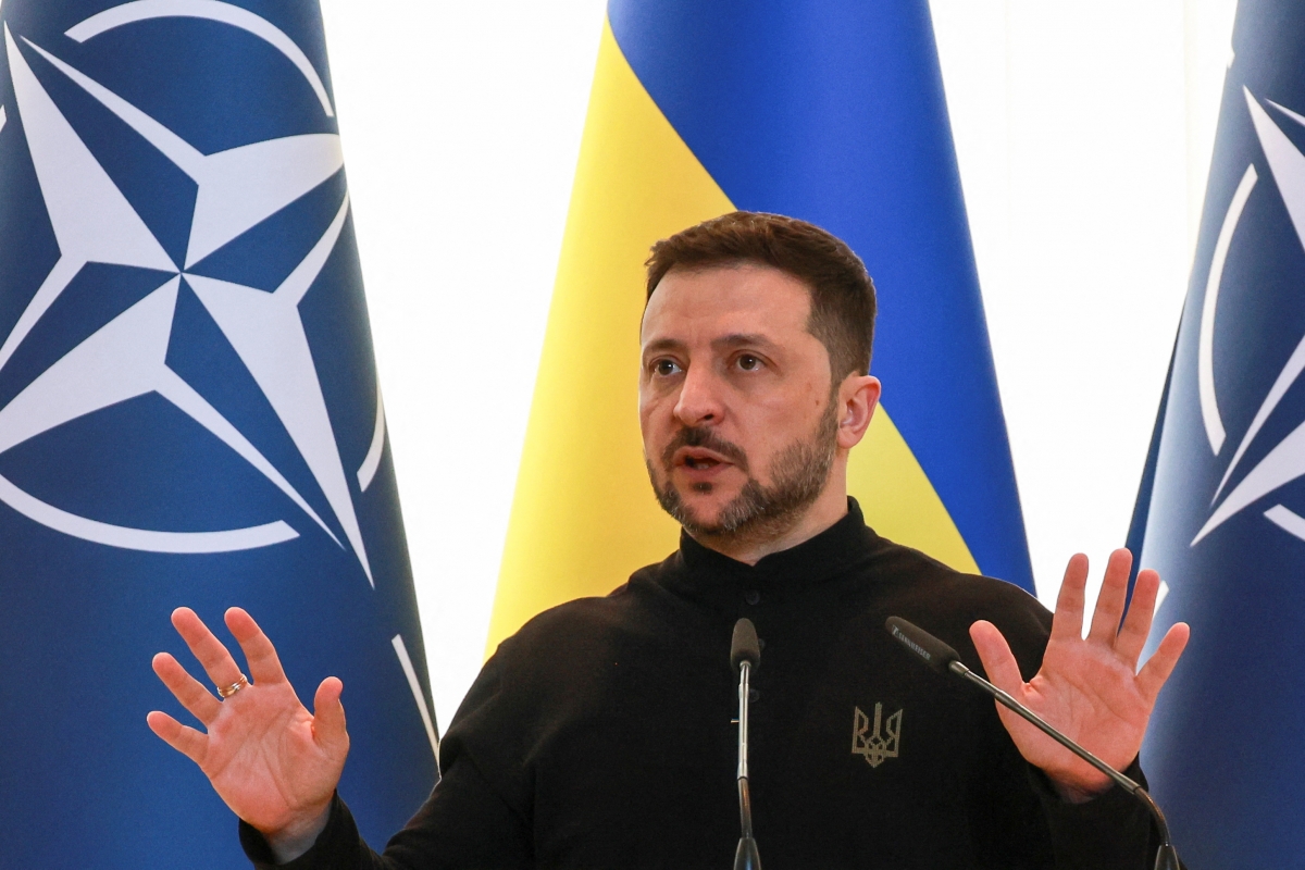 Tổng thống Ukraine Volodymyr Zelensky. Ảnh: Reuters