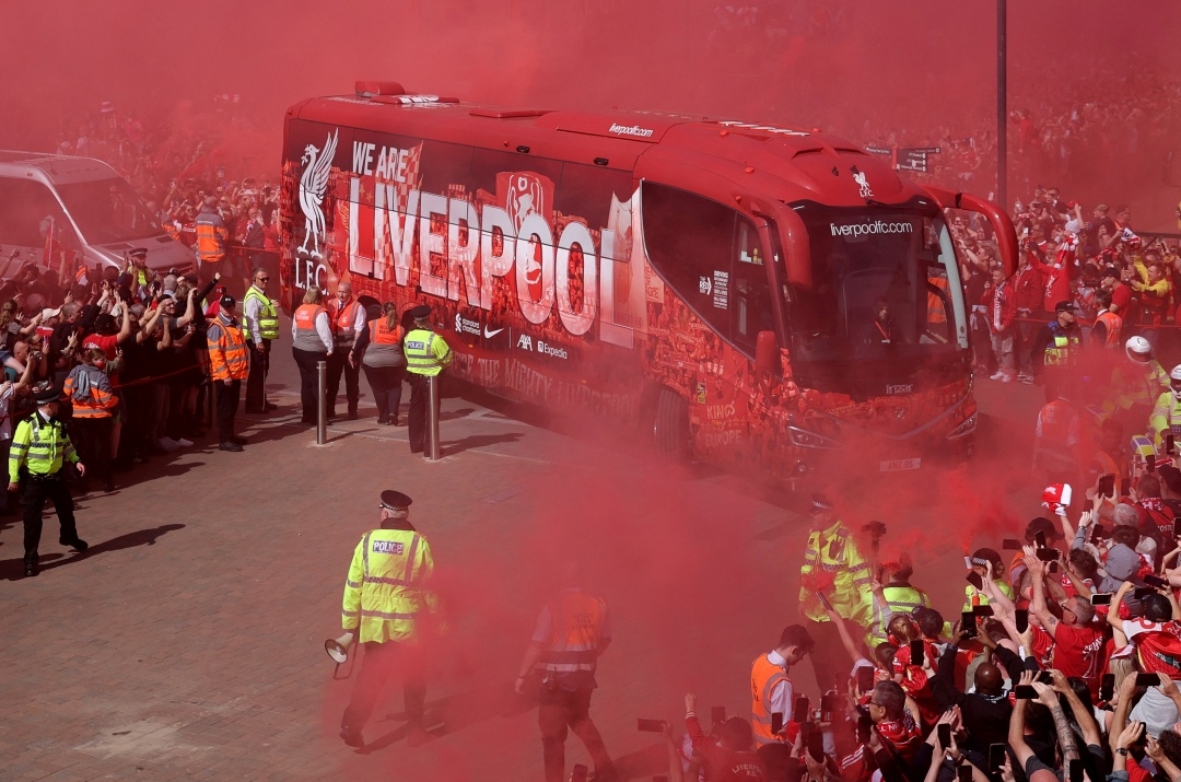 Liverpool chỉ còn cách chức vô địch Premier League thứ 20 trong lịch sử CLB đúng 1 điểm (Ảnh: Reuters)