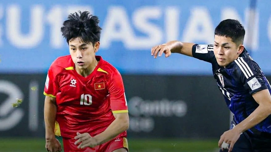 Gia Bảo đắt giá thứ 2 ở vòng chung kết U17 châu Á 2025.