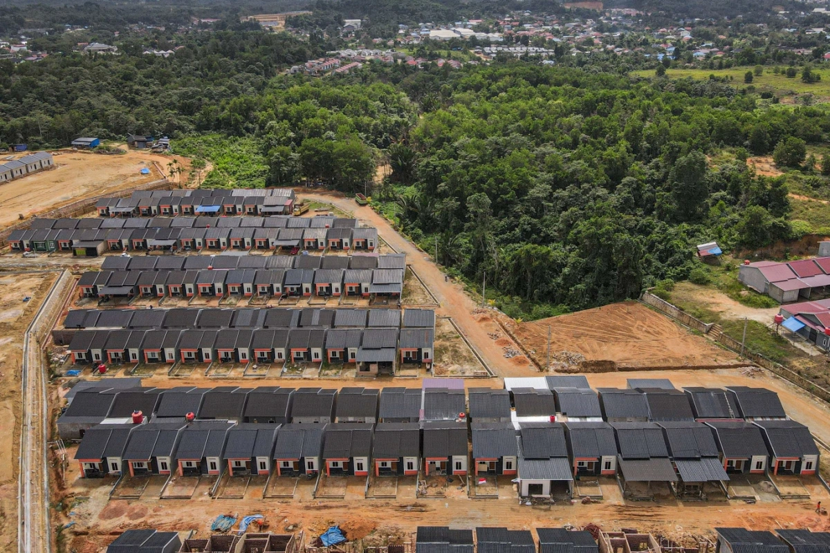 Một khu vực xây dựng nhà ở xã hội cho người dân ở Đông Nam Sulawesi ( Indonesia). Ảnh: Jakarta Post