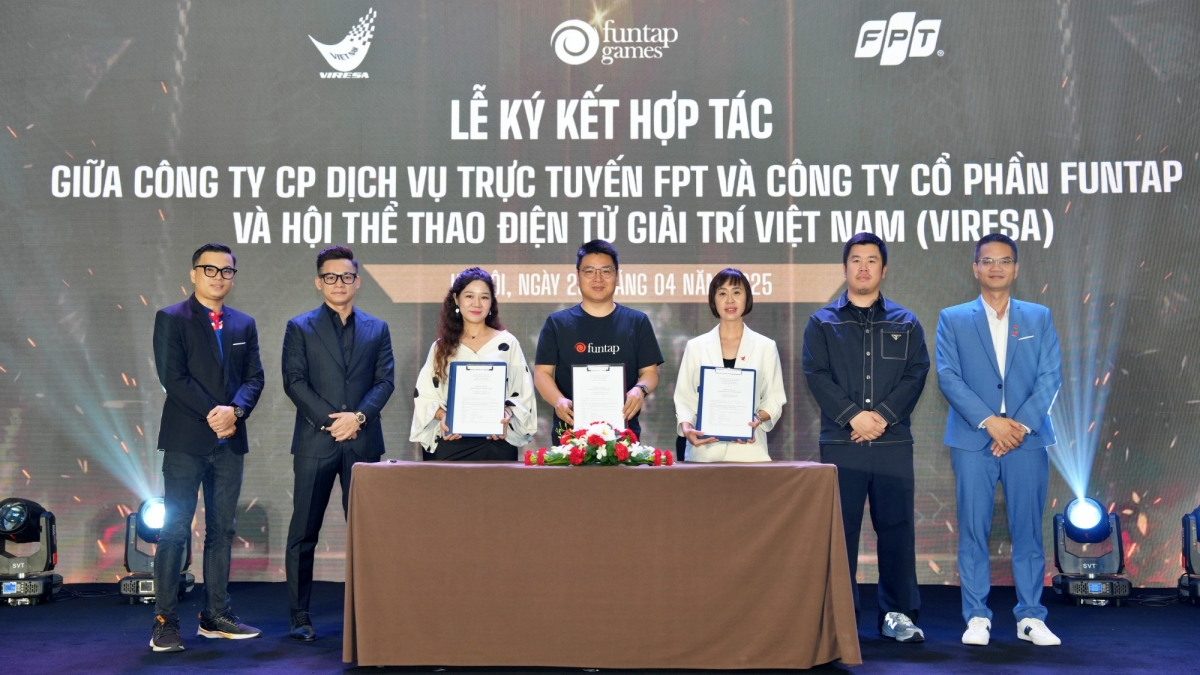 VIRESA, FPT Online và Funtap ký hỏa thuận hợp tác thể thao điện tử, hướng tới phát triển thể thao thành tích cao tại SEA Games, ASIAD và Asian Esports Games (AEG).