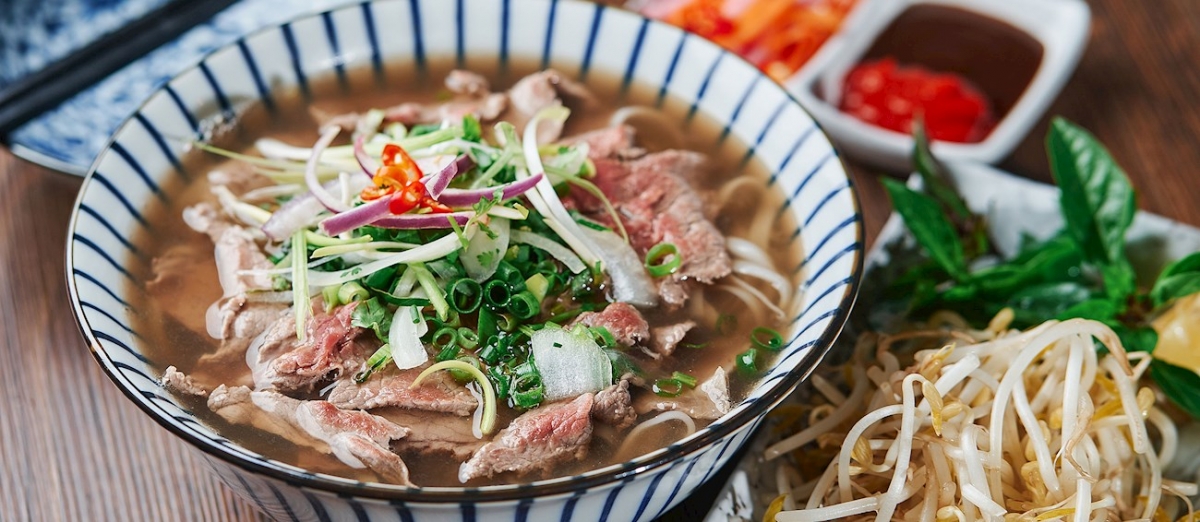 Phở bò (Beef noodles) is placed among the Top 100 Asian foods. (Photo courtesy of TasteAtlas)