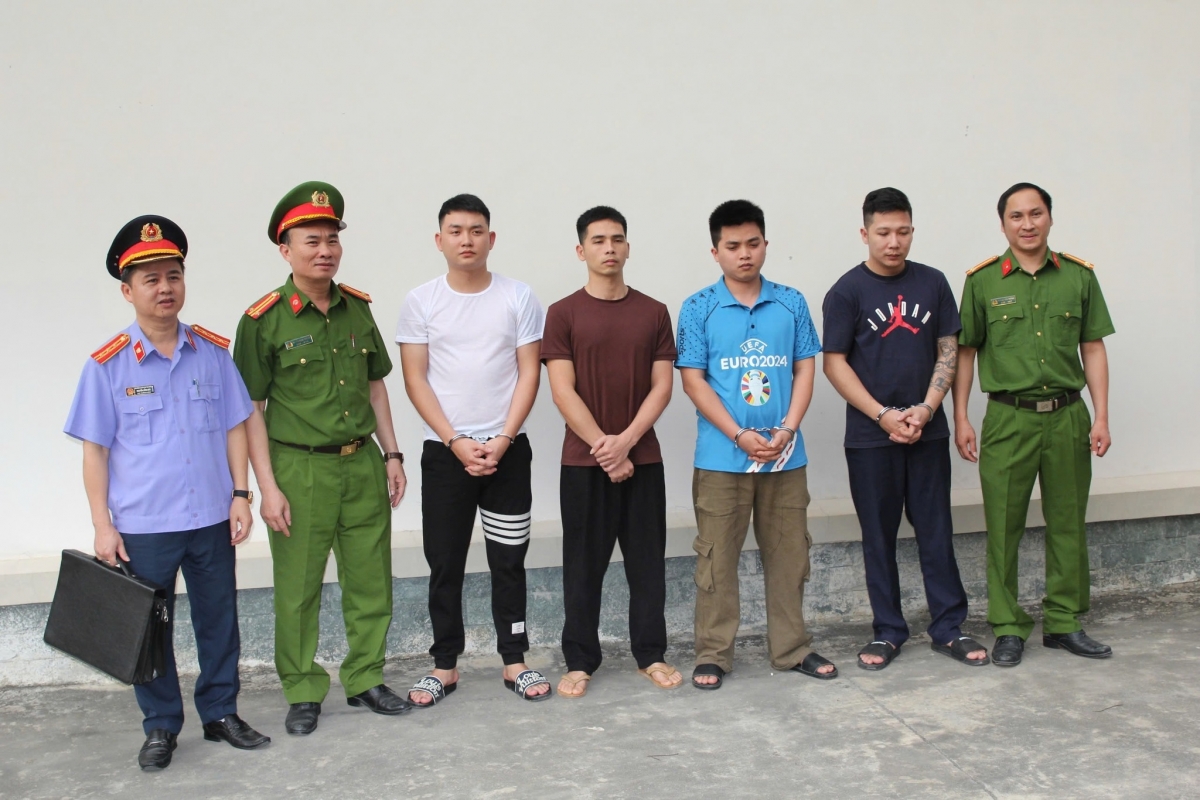 4 đối tượng tại Cơ quan Công an.